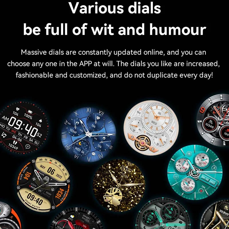 2024 New Smart Watch HK85 AMOLED 1.43" BT Call Health Monitoring Always on Display Men Women Tracking Fitness Sports Smartwatch
