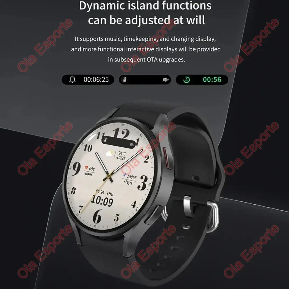 For New Samsung Galaxy Watch 7 Support Korea GPS Compass NFC Women Smart Watch Sport Man AMOLED BT Call Galaxy 7 Smartwatch 2025