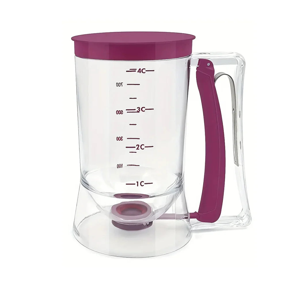 1Pc Pancake Cupcake Batter Dispenser, Collapsible Batter For Cupcakes, Waffles, Muffin Mixes or Any Baked Goods