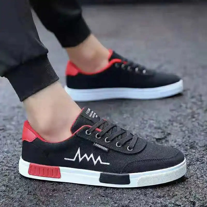 Men's Shoes 2024 New Breathable Canvas Shoes Men's Fashion Versatile Men's Sports Casual Board Shoes Comfortable