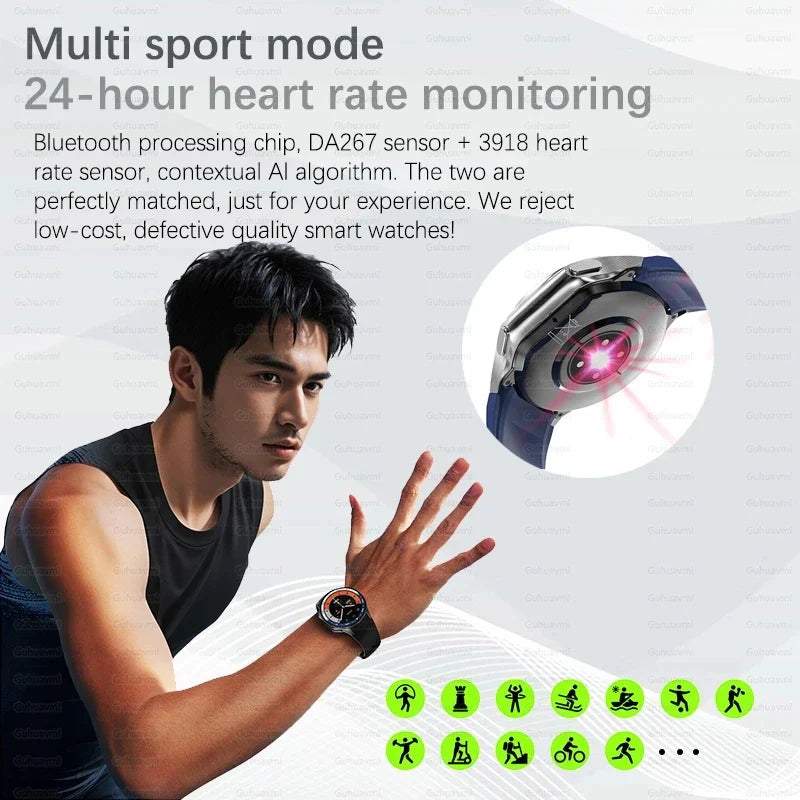 2024 New For OPPO Watch X Smart Watch 4G Memory Music Video Bluetooth Call IP68 Waterproof AMOLED Smartwatch For TWS Earphones 