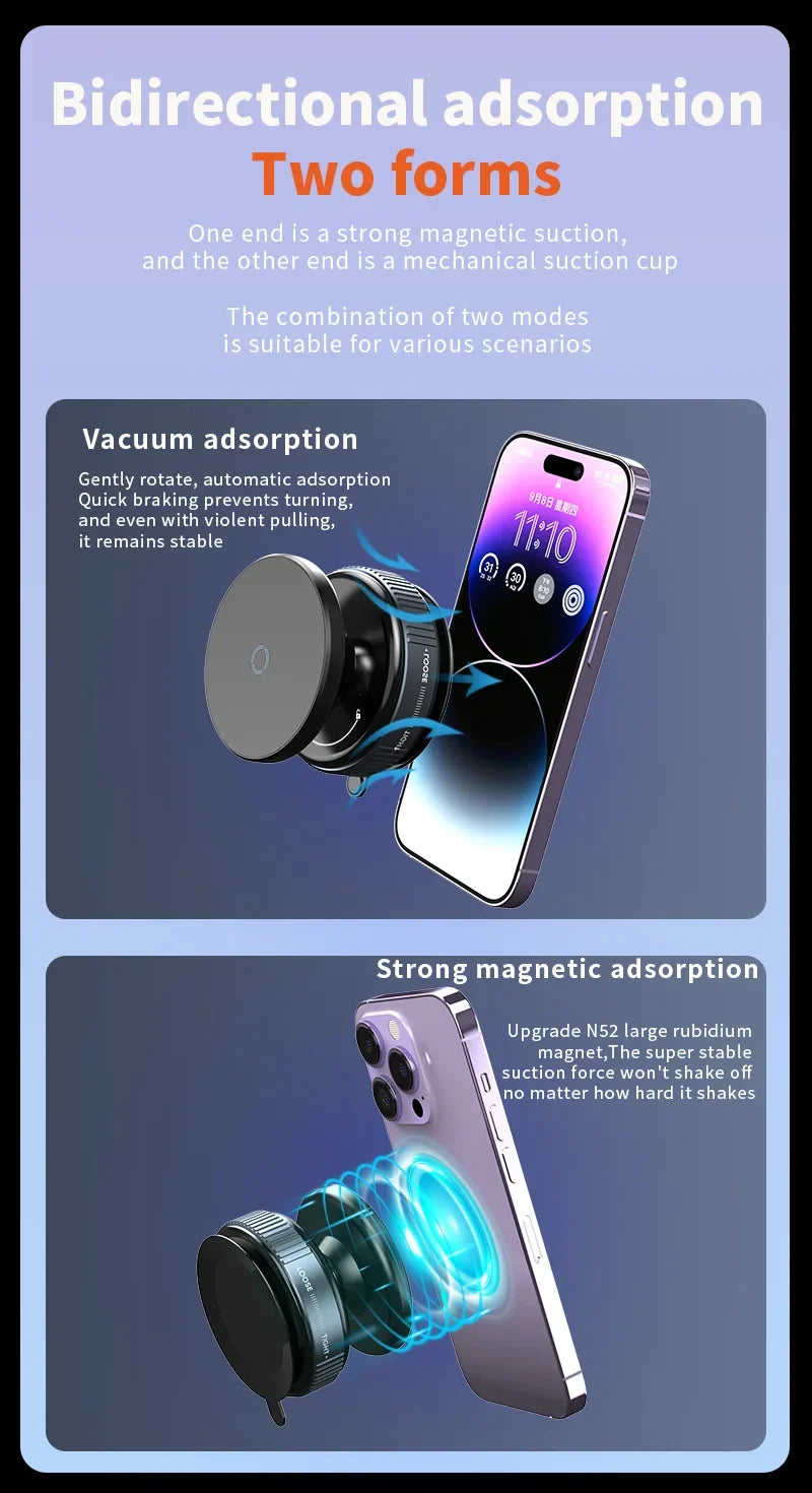 💥Hot Sale 50% OFF🔥"Hands-Free"📱360° Rotating Vacuum Suction Phone Holder