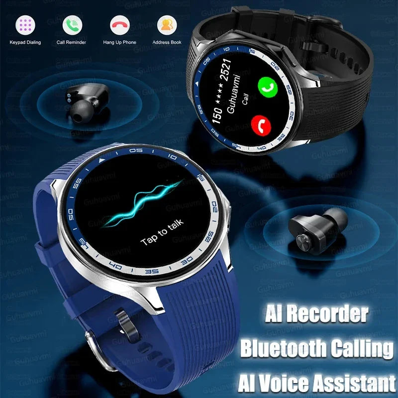 2024 New For OPPO Watch X Smart Watch 4G Memory Music Video Bluetooth Call IP68 Waterproof AMOLED Smartwatch For TWS Earphones 