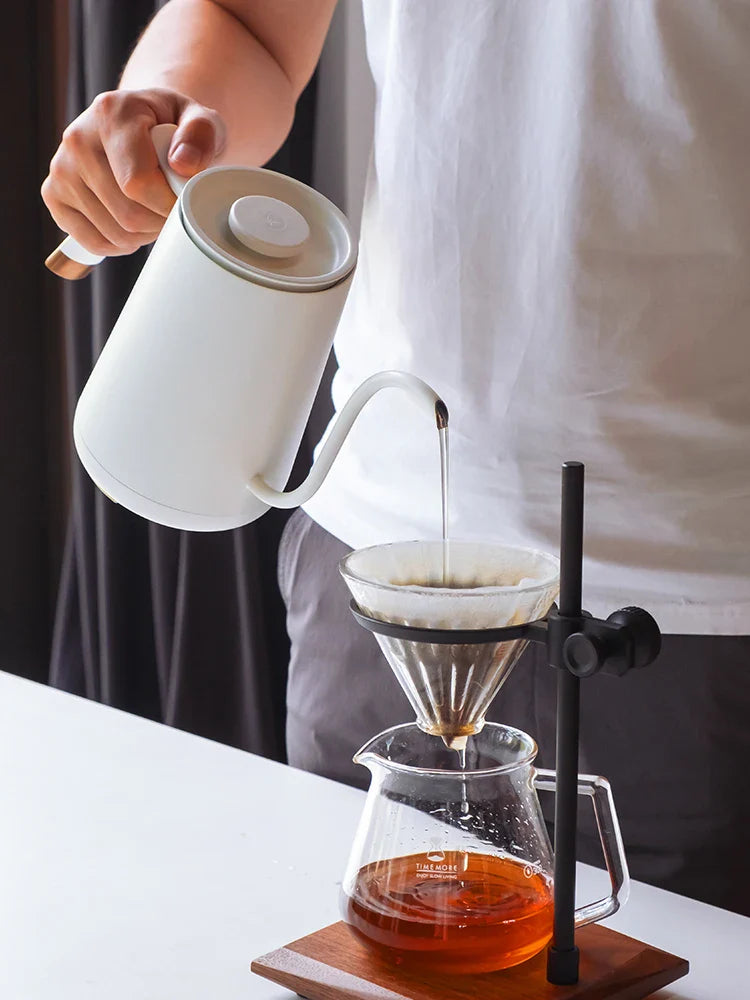 Timemore Fish Smart Electric Pour Over Kettle 600ml 220v Fine Mouth Temperature Control Customize Hand Brew Coffee Pot Gifts