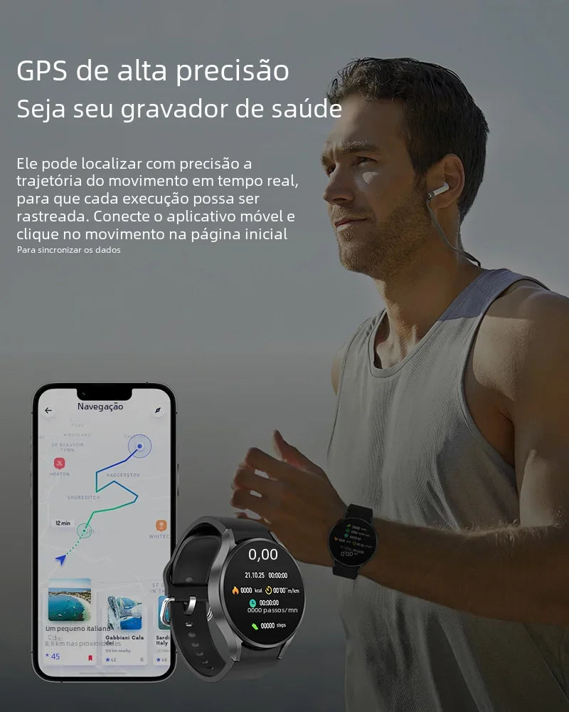 2024 New For Samsung Galaxy Watch 6 Classic Smart Watch Men Women Bluetooth Call HD AMOLED Voice Call NFC GPS Sports Watches M10