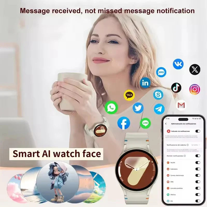 Galaxy Watch 7 Men Smart Watch Multi-Function Sports Fitness Tracker Bracelet Health Monitoring Smartwatch Women For Android IOS