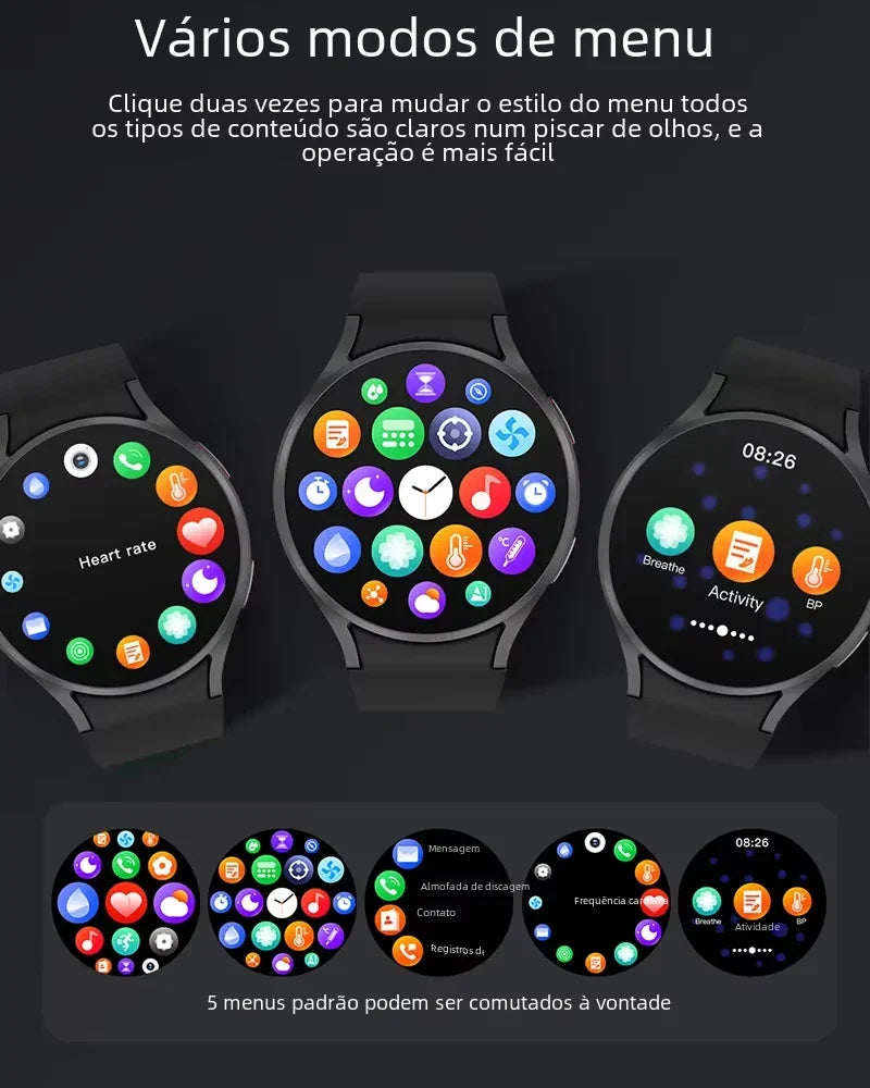 2024 New For Samsung Galaxy Watch 6 Classic Smart Watch Men Women Bluetooth Call HD AMOLED Voice Call NFC GPS Sports Watches M10