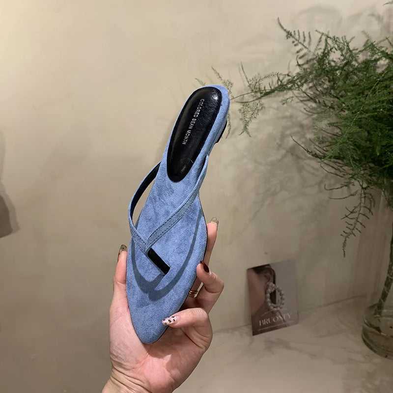Summer Women Fashion Clip Toe Slippers Casual Comfort Outdoor Shoes Ladies Beach Dress Flats Slides