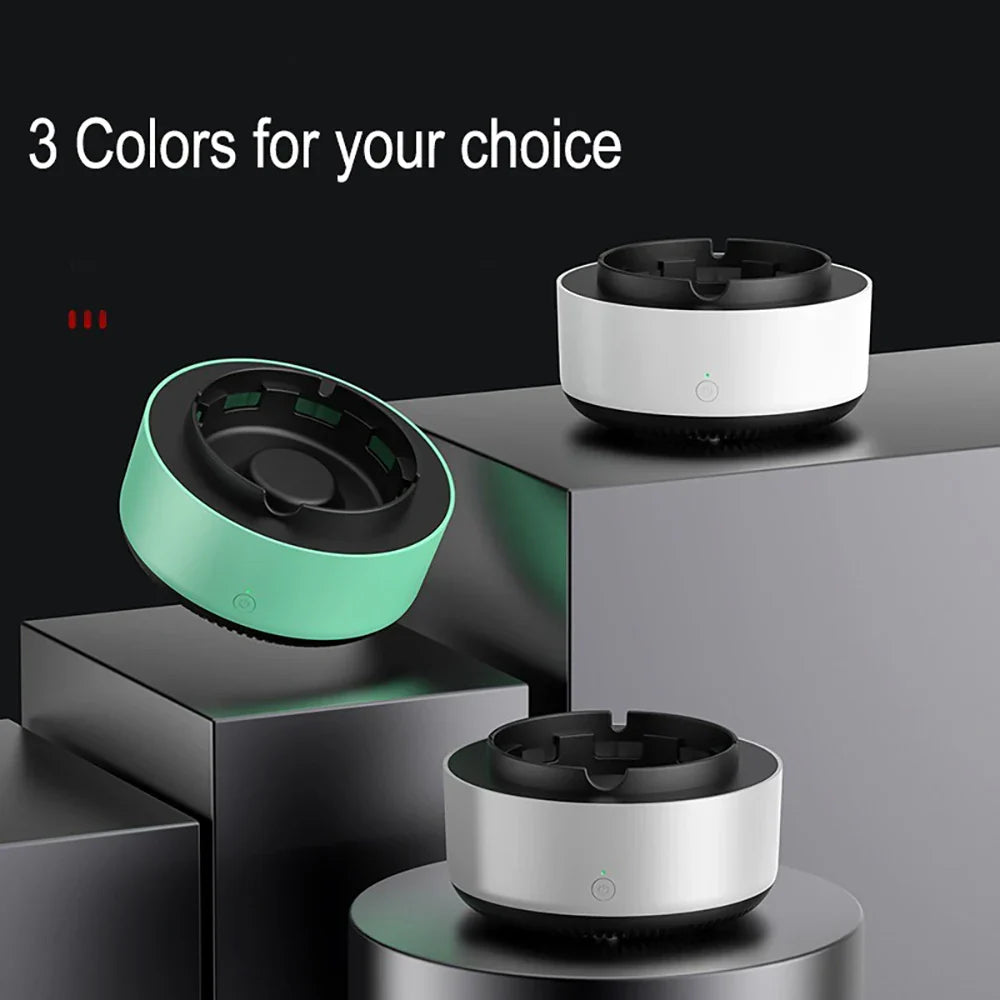 Smart Ashtray Air Purifier Remove Secondhand Smoke and Tobacco Instantly Batteries Not Included for for Indoor Outdoor Home