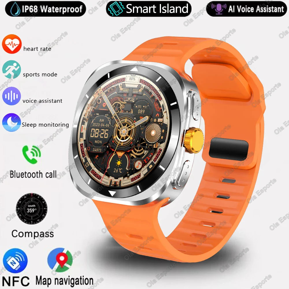 For New Samsung Galaxy Watch 7 Support Korea GPS Compass NFC Women Smart Watch Sport Man AMOLED BT Call Galaxy 7 Smartwatch 2025