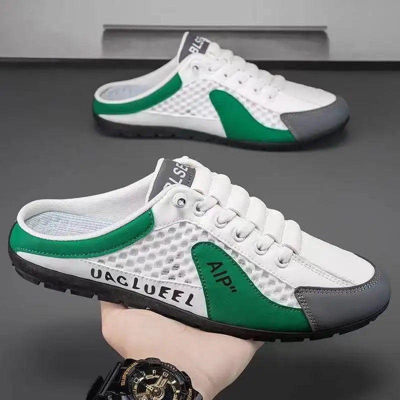 Summer New Half Carrier Men's Shoes Soft Sole Casual Comfortable Sneakers Men's Slip-on Beanie Shoes sneakers for men