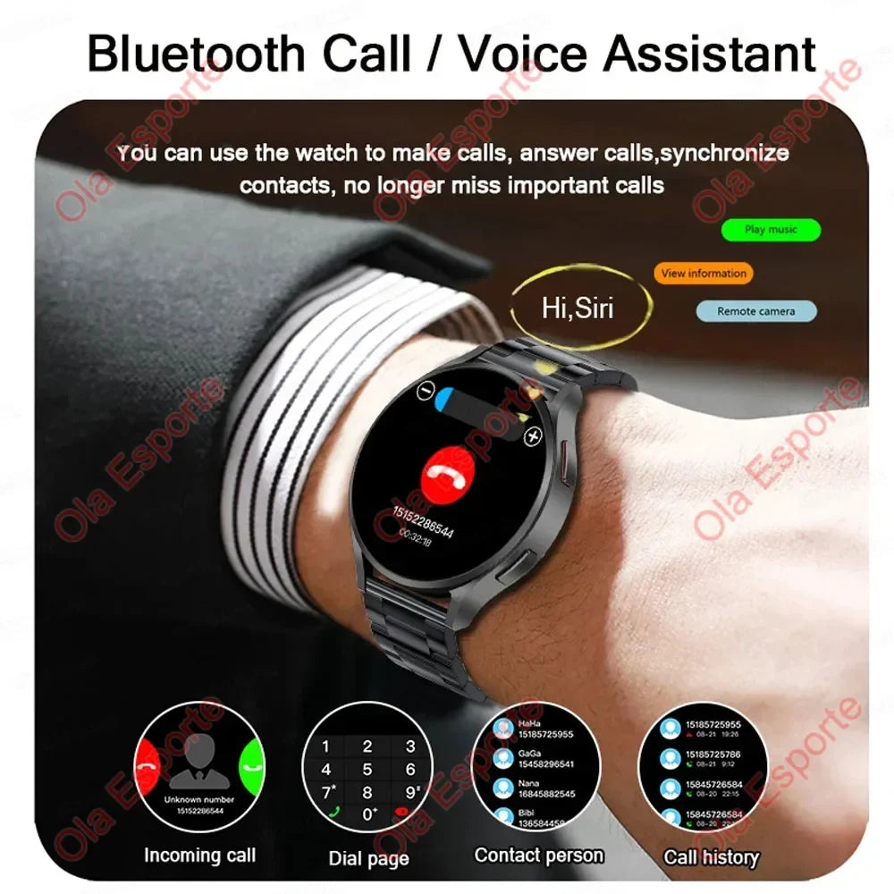 For New Samsung Galaxy Watch 7 Support Korea GPS Compass NFC Women Smart Watch Sport Man AMOLED BT Call Galaxy 7 Smartwatch 2025