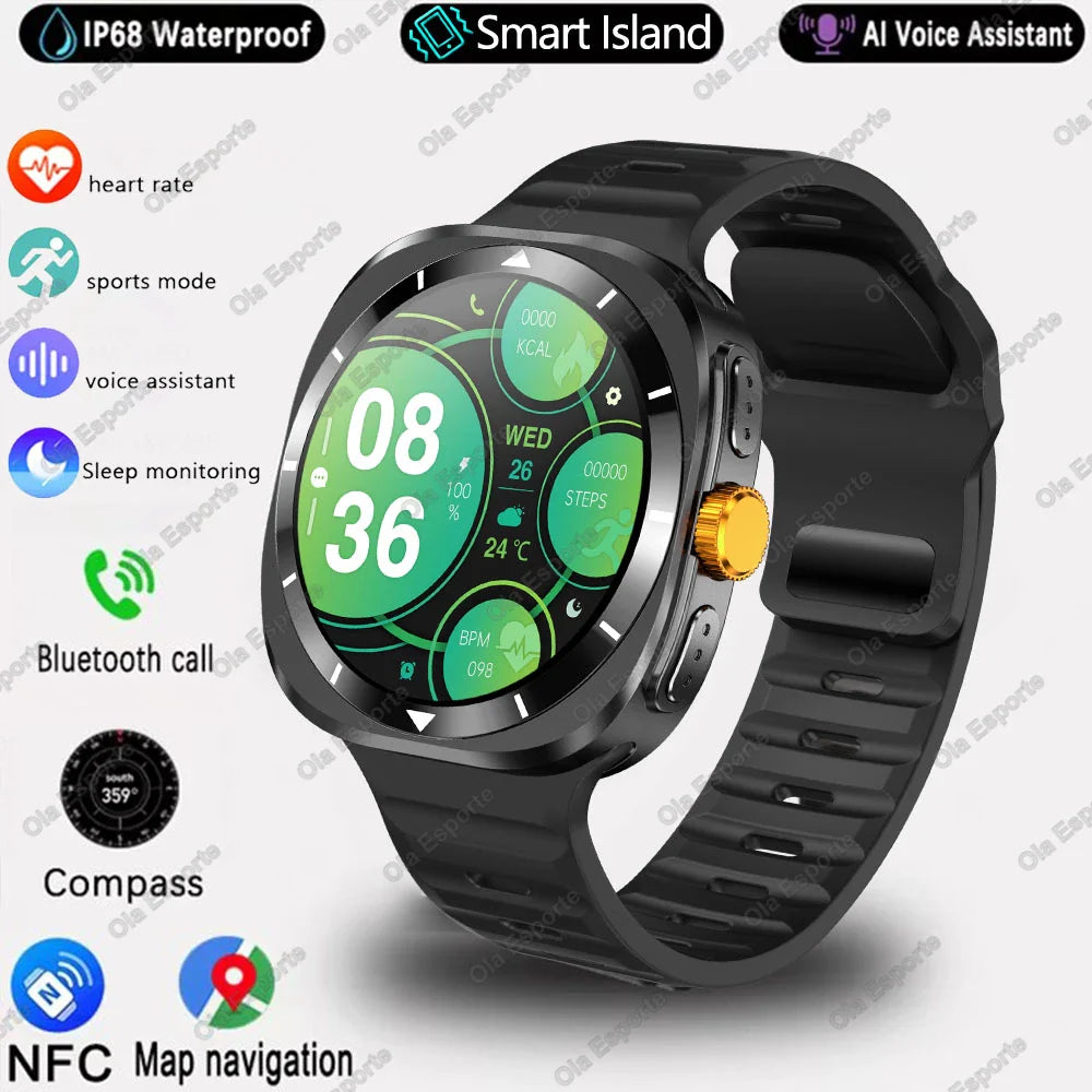 For New Samsung Galaxy Watch 7 Support Korea GPS Compass NFC Women Smart Watch Sport Man AMOLED BT Call Galaxy 7 Smartwatch 2025