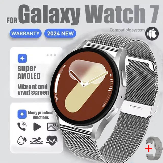 Galaxy Watch 7 Men Smart Watch Multi-Function Sports Fitness Tracker Bracelet Health Monitoring Smartwatch Women For Android IOS